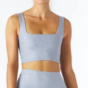 - Cutting Edge Bra: French Blue/Silver Speckle NEW WITH TAGS/ SIZE XS