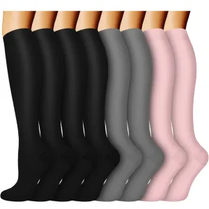 8-Pairs Compression Socks 15-20 MMhg for Man and Woman | ACTINPUT