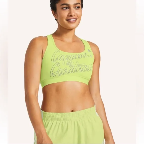 Adidas Lime Green Sports Bra