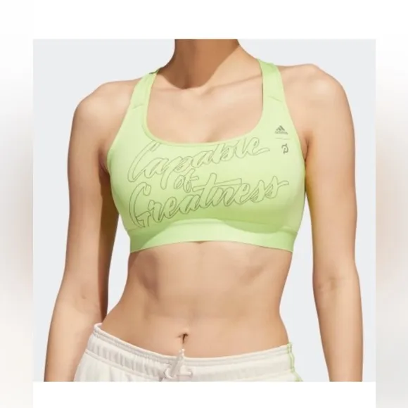 Adidas Lime Green Sports Bra