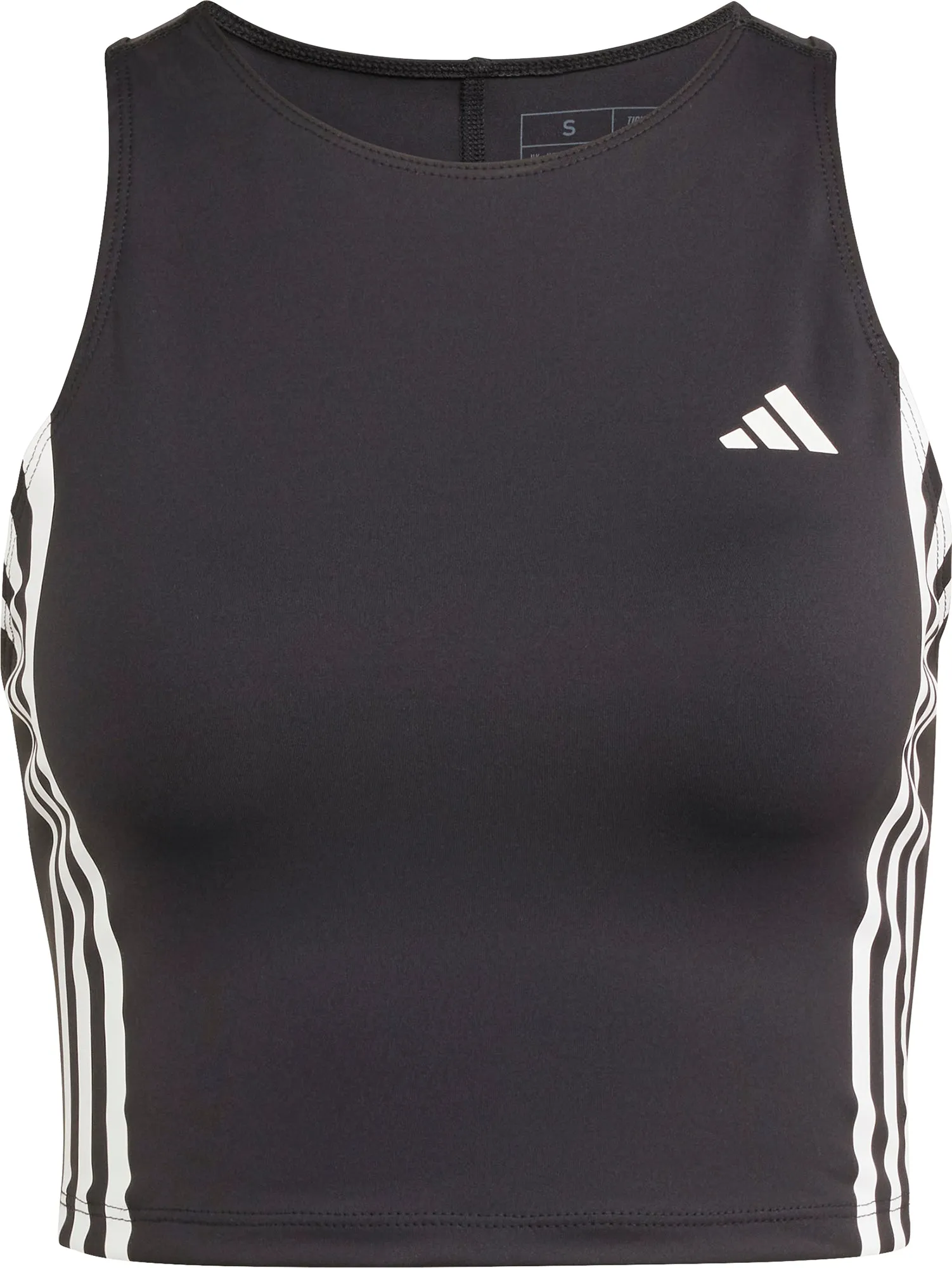 adidas Own The Run 3 Stripes Womens Running Vest Tank Top - Black