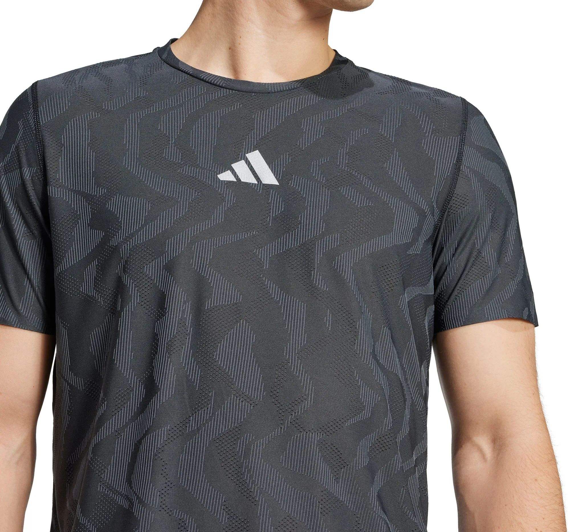 adidas Ultimate Engineered ClimaCool  Short Sleeve Mens Running Top - Black