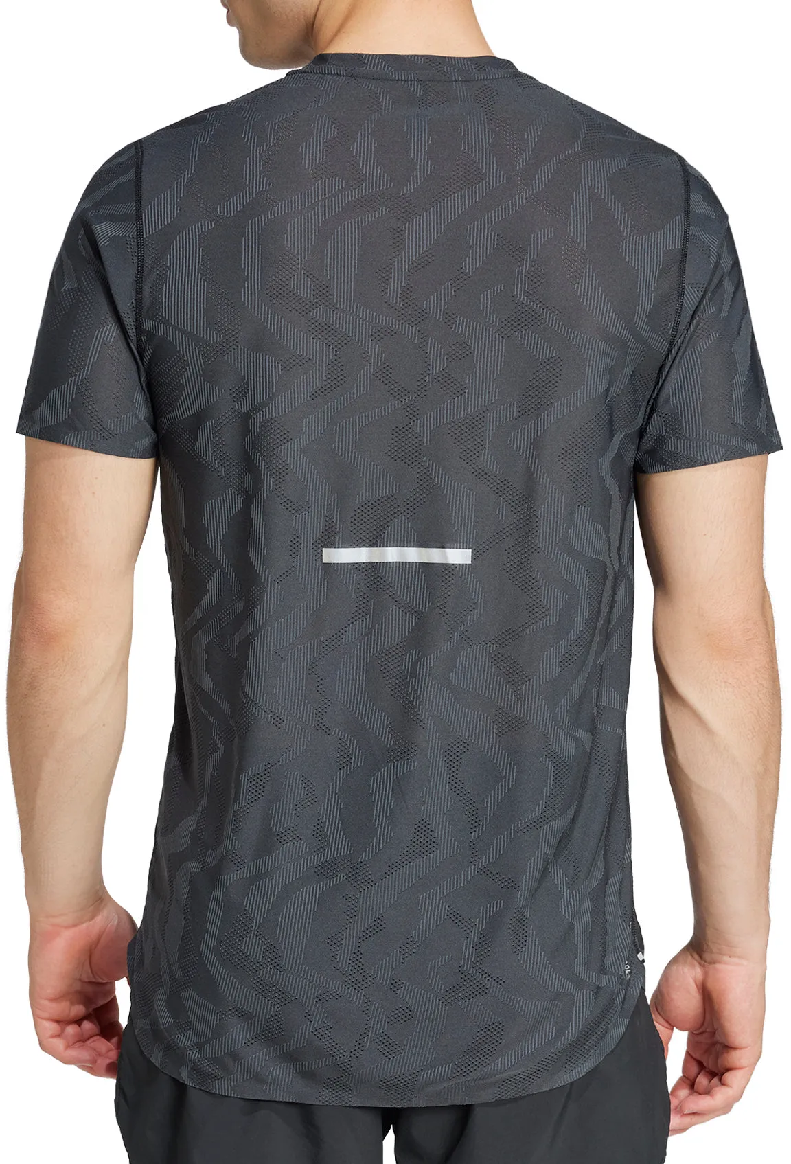 adidas Ultimate Engineered ClimaCool  Short Sleeve Mens Running Top - Black