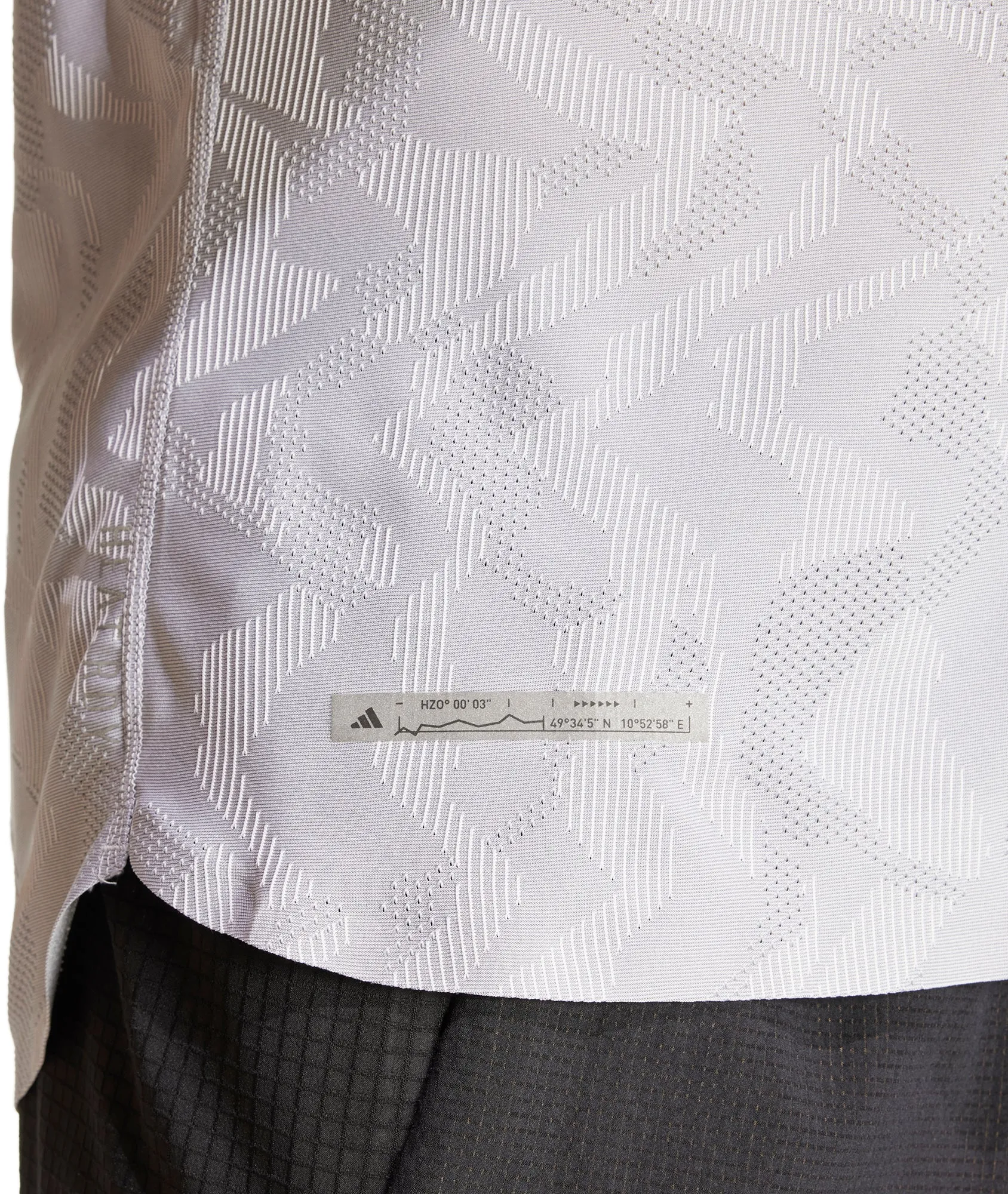 adidas Ultimate Engineered Short Sleeve Mens Running Top - Grey
