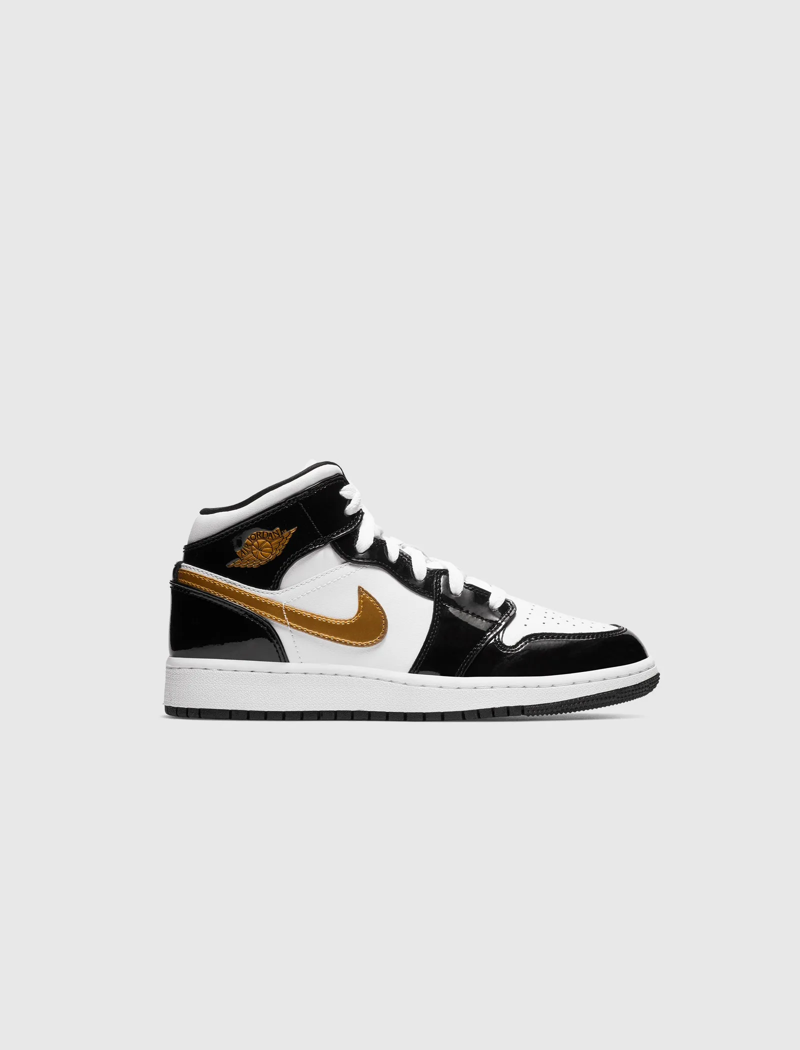 AIR JORDAN 1 MID SE "BLACK/METALLIC GOLD" GS