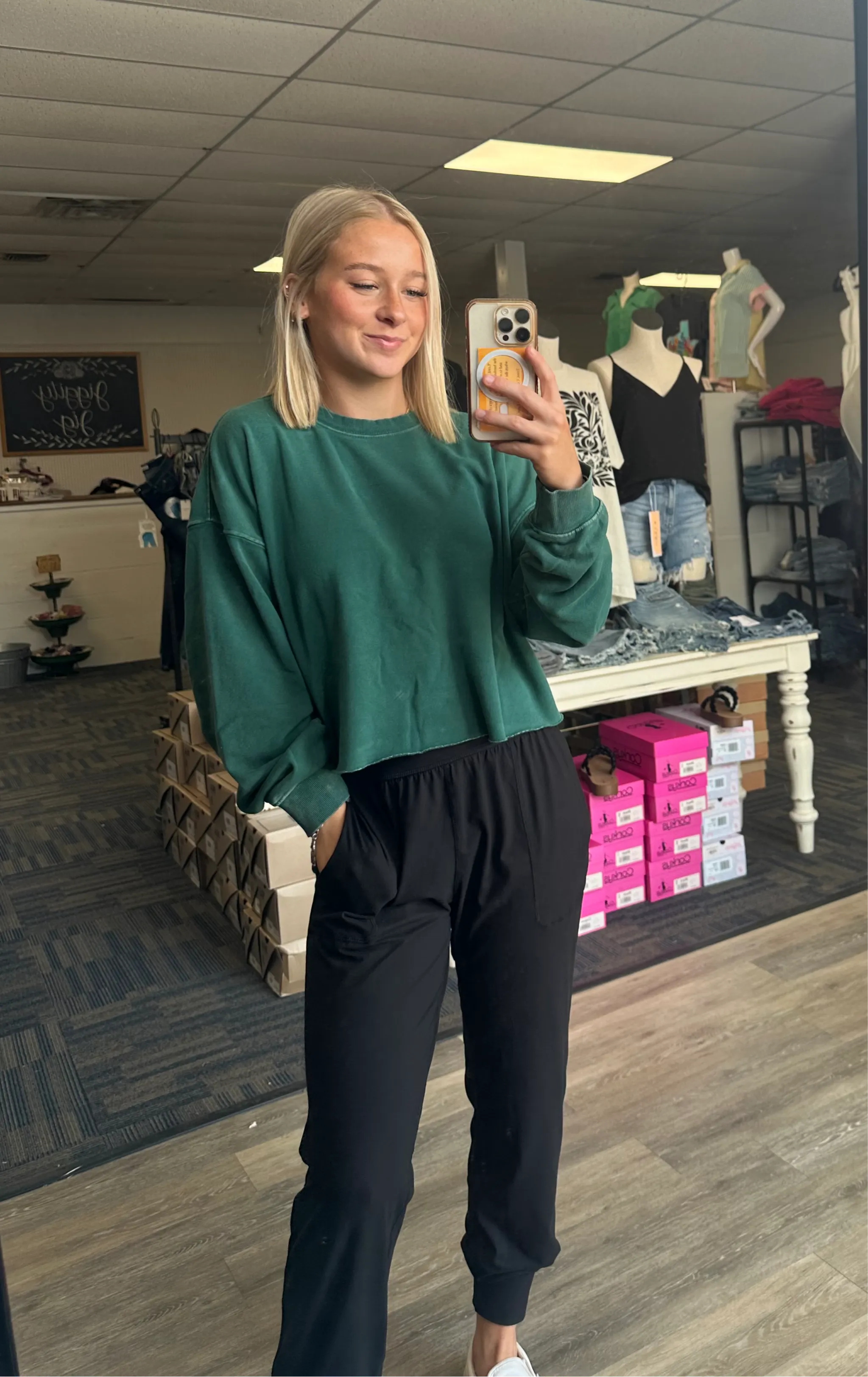 All in All Raw Hem Sweatshirt-2 Colors Available
