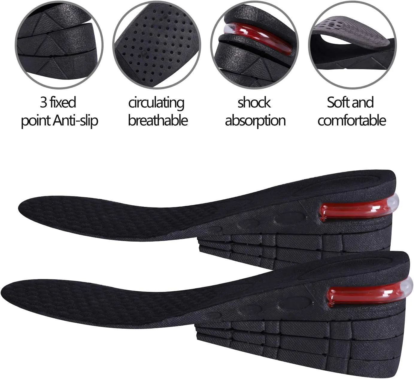 Altitude Boost Soles - Height Boosting Insoles by EZB