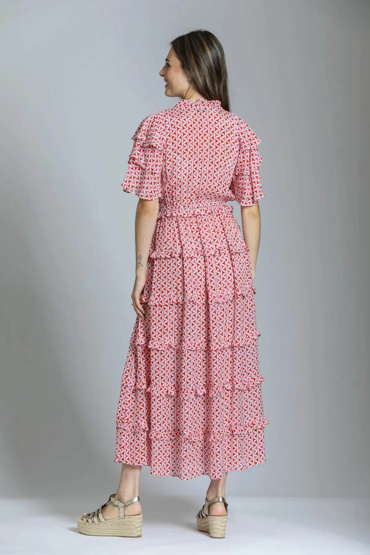 APNY Ruffle & Tiered Maxi Dress