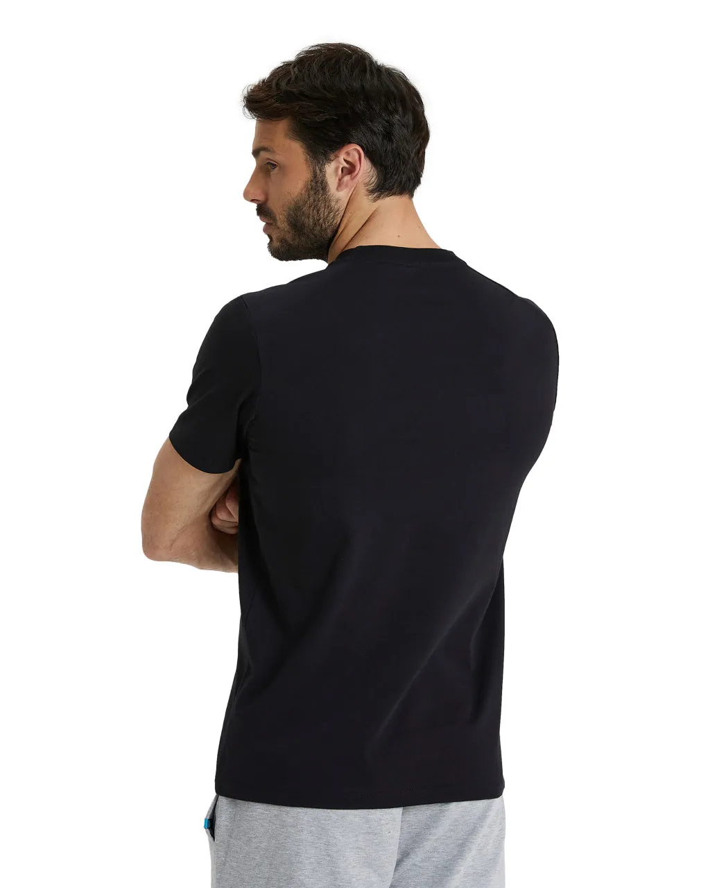 Arena Team Unisex Panel T-Shirt - Black