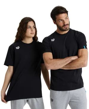 Arena Team Unisex Panel T-Shirt - Black