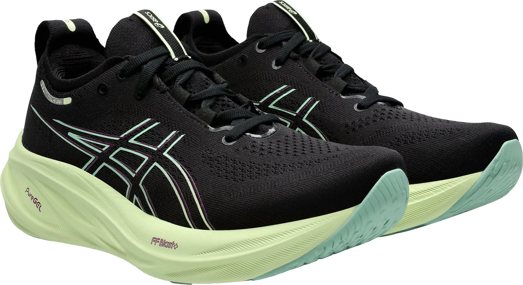 Asics Gel Nimbus 26 Womens Running Shoes - Black