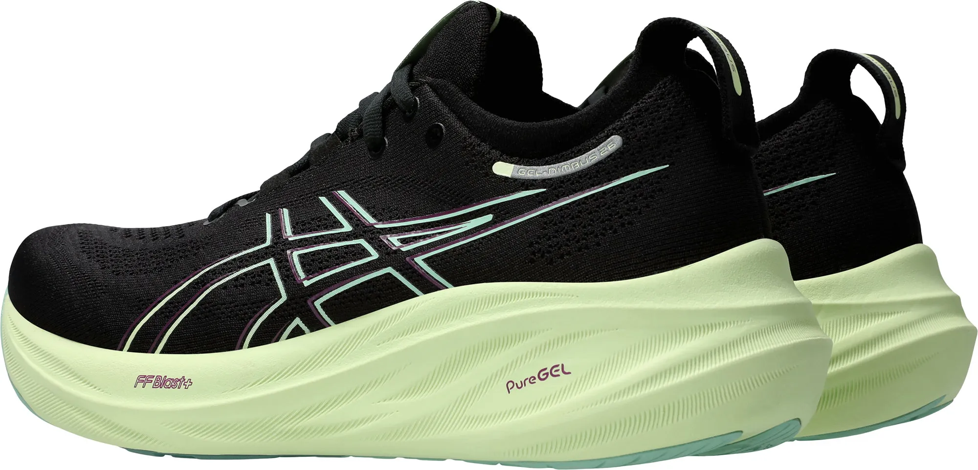 Asics Gel Nimbus 26 Womens Running Shoes - Black