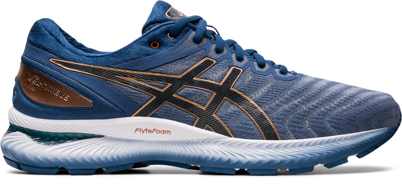 Asics Men's Gel-Nimbus 22 Running Shoes in Glacier Grey/Graphite Grey