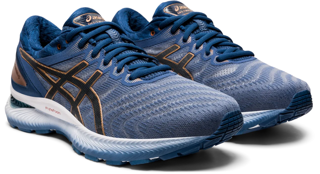 Asics Men's Gel-Nimbus 22 Running Shoes in Glacier Grey/Graphite Grey