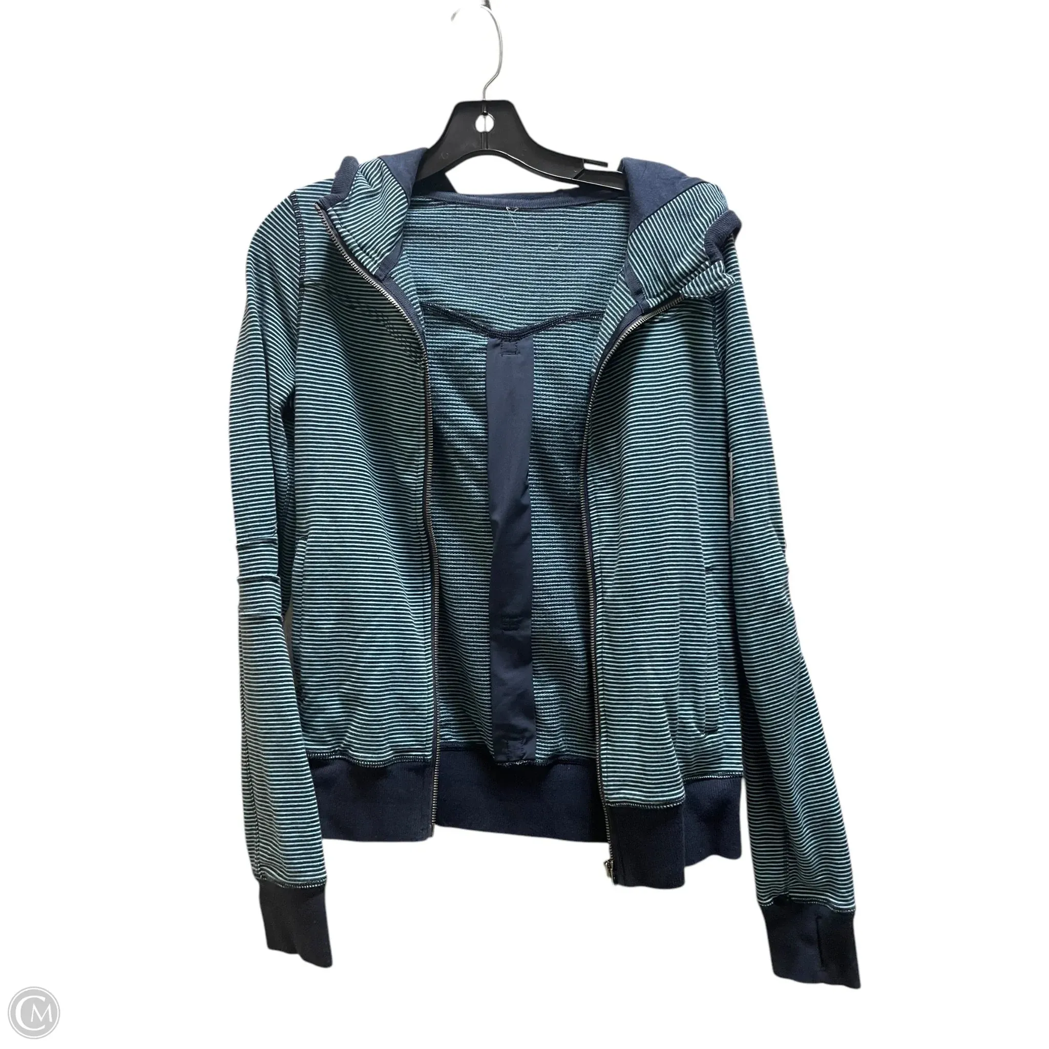 Athletic Jacket By Lululemon In Blue, Size: 8