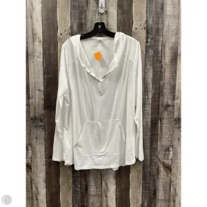 Athletic Top Long Sleeve Collar By Lane Bryant In White, Size: Xl