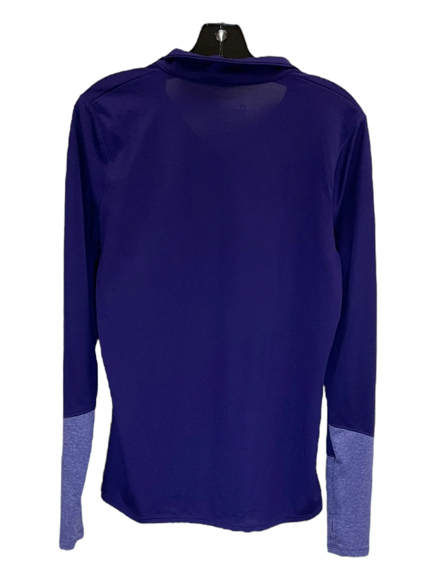 Athletic Top Long Sleeve Collar By Under Armour  Size: M