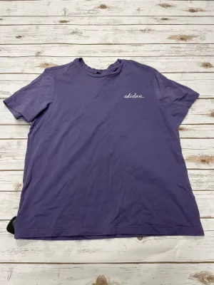 Athletic Top Short Sleeve By Adidas  Size: L