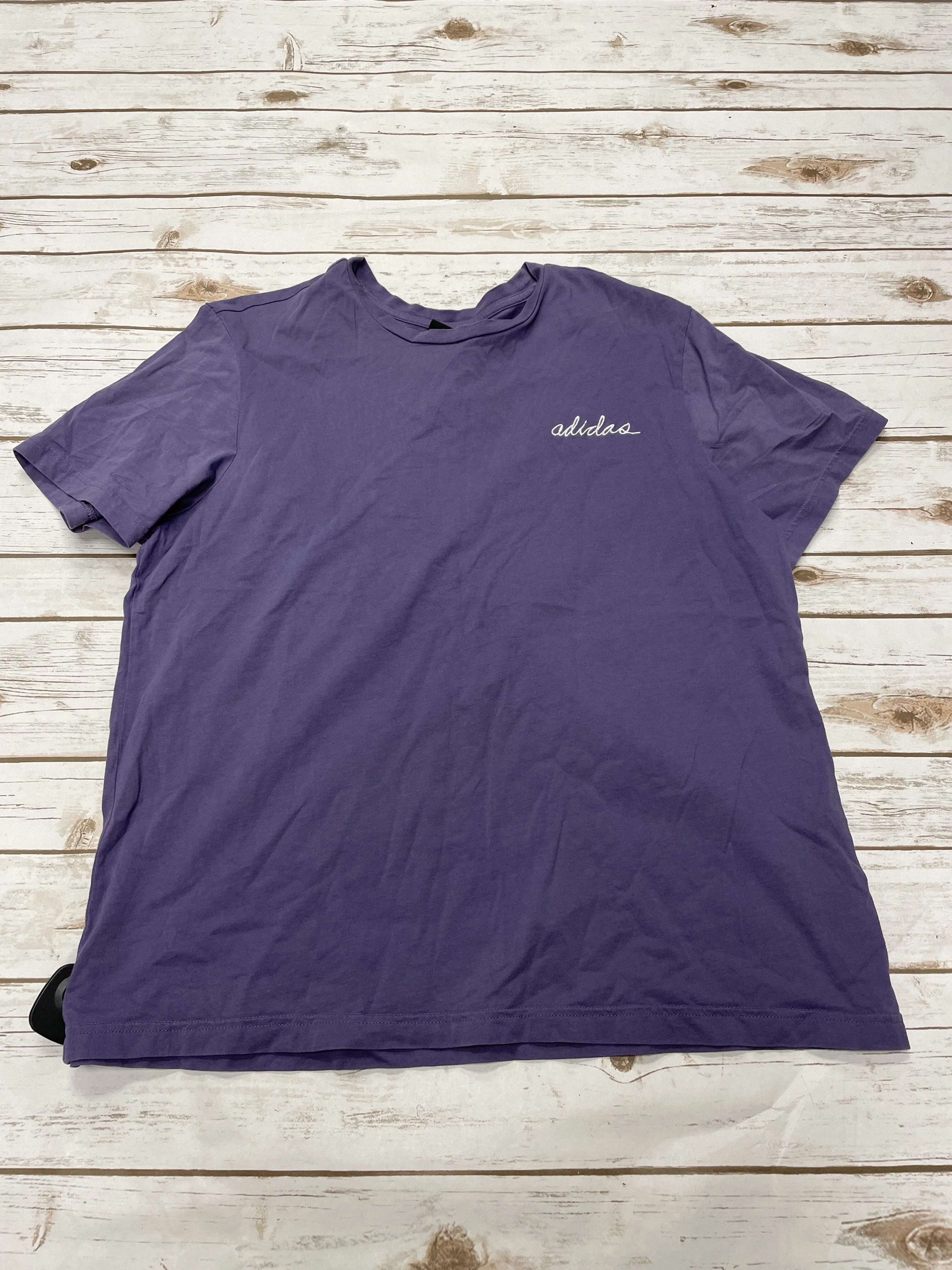 Athletic Top Short Sleeve By Adidas  Size: L