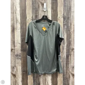 Athletic Top Short Sleeve By Tek Gear In Grey, Size: 3x