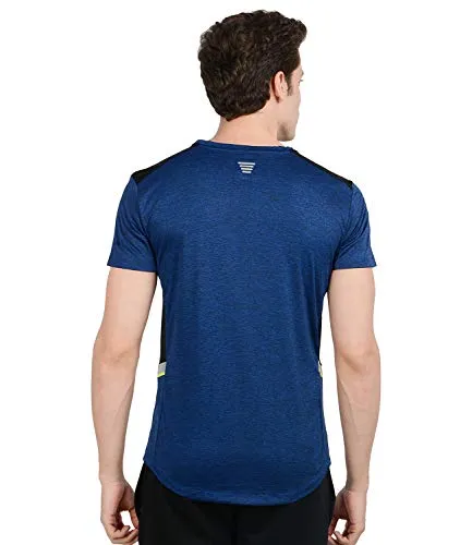 AWG Men's Stylish Polyester Sports Round Neck T-Shirt (AW20-AWG-AV-RB-XL, Royal Blue)