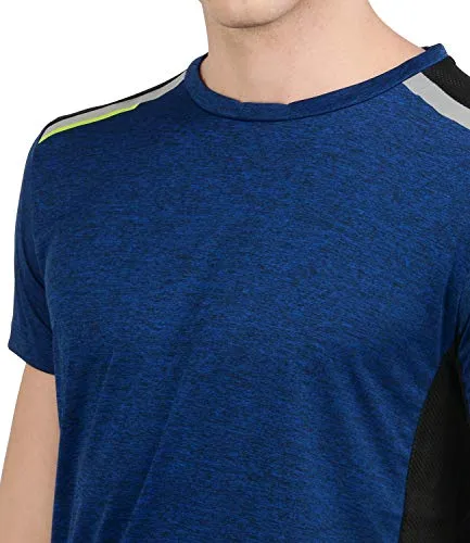 AWG Men's Stylish Polyester Sports Round Neck T-Shirt (AW20-AWG-AV-RB-XL, Royal Blue)