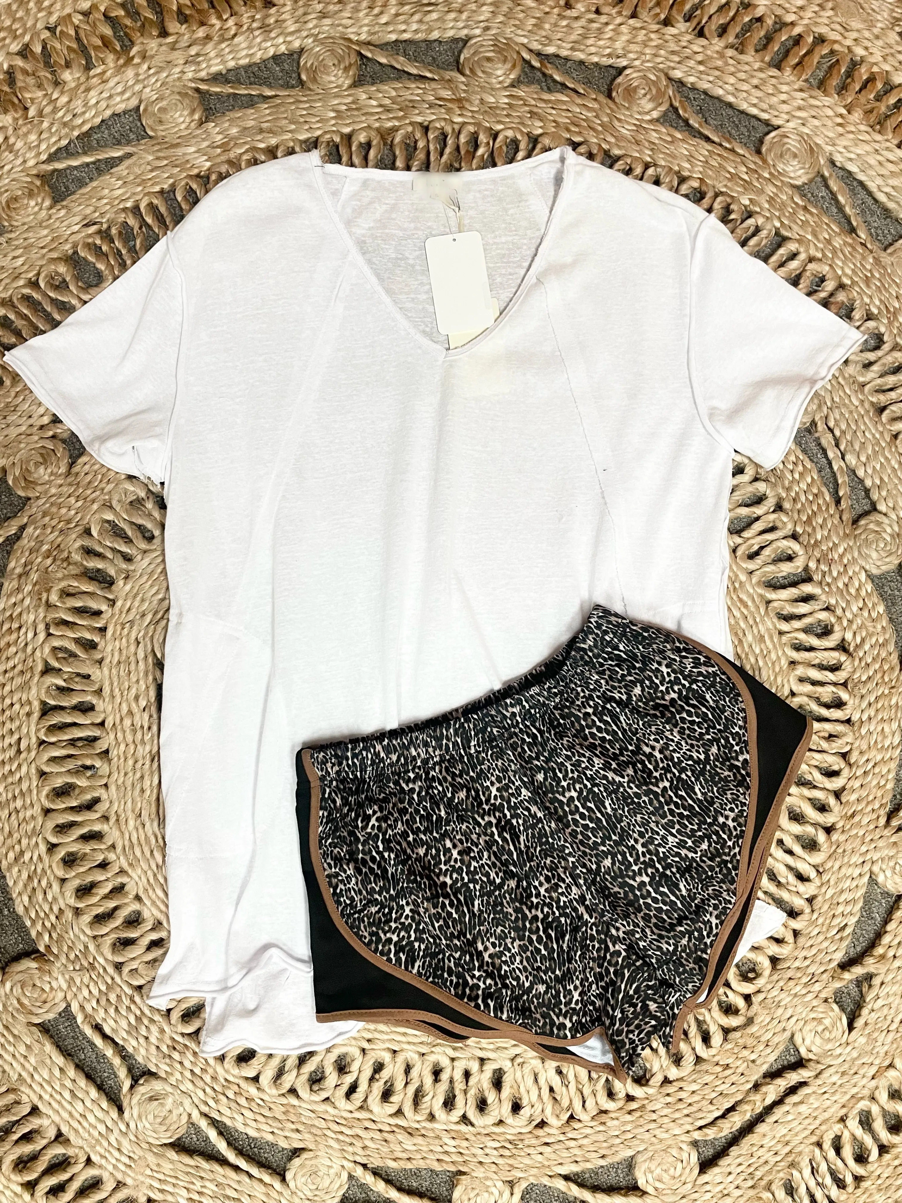 Babe Shorts- BRN Leopard