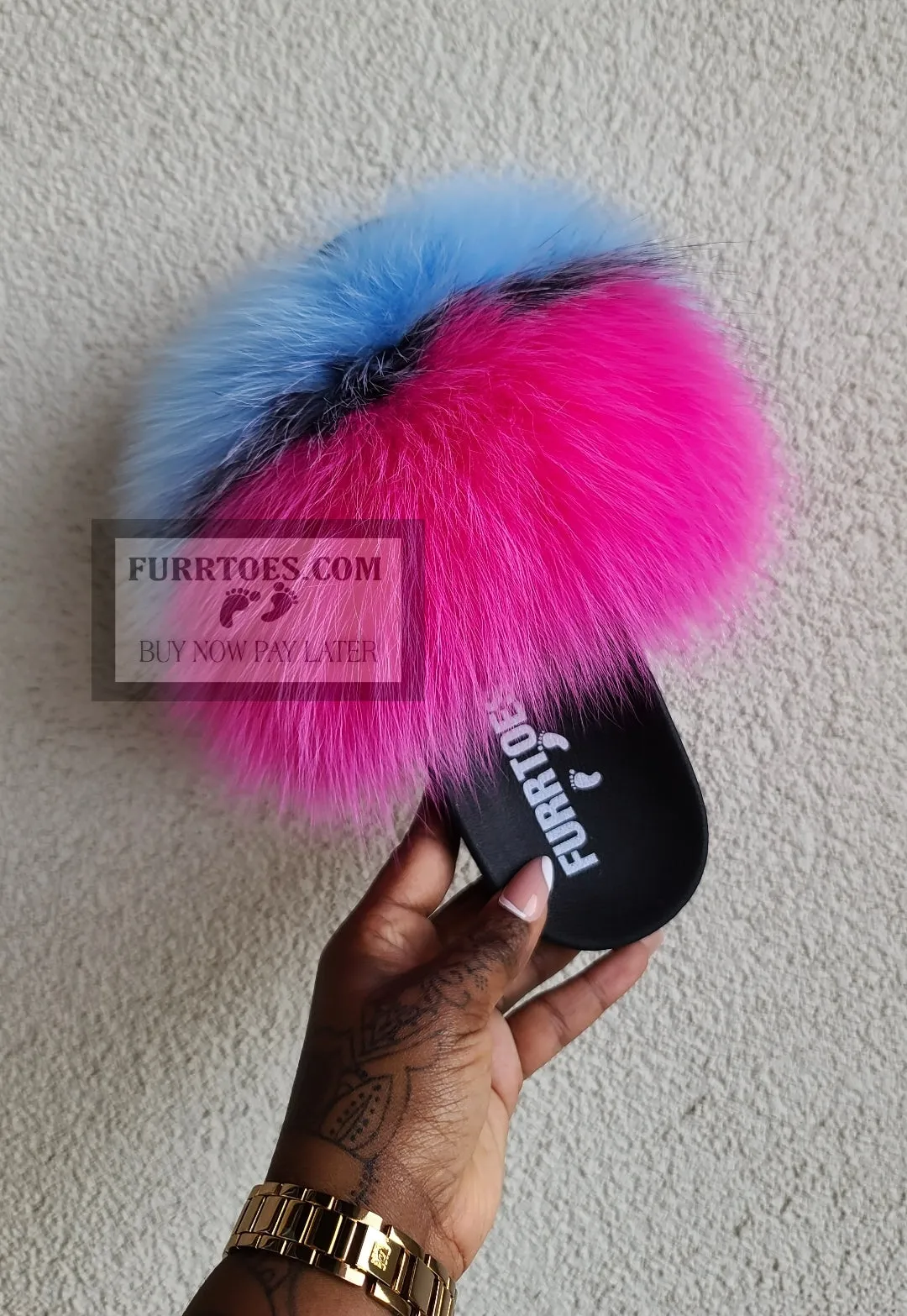Baby Blue & Pink Fluffy