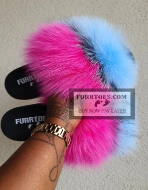 Baby Blue & Pink Fluffy
