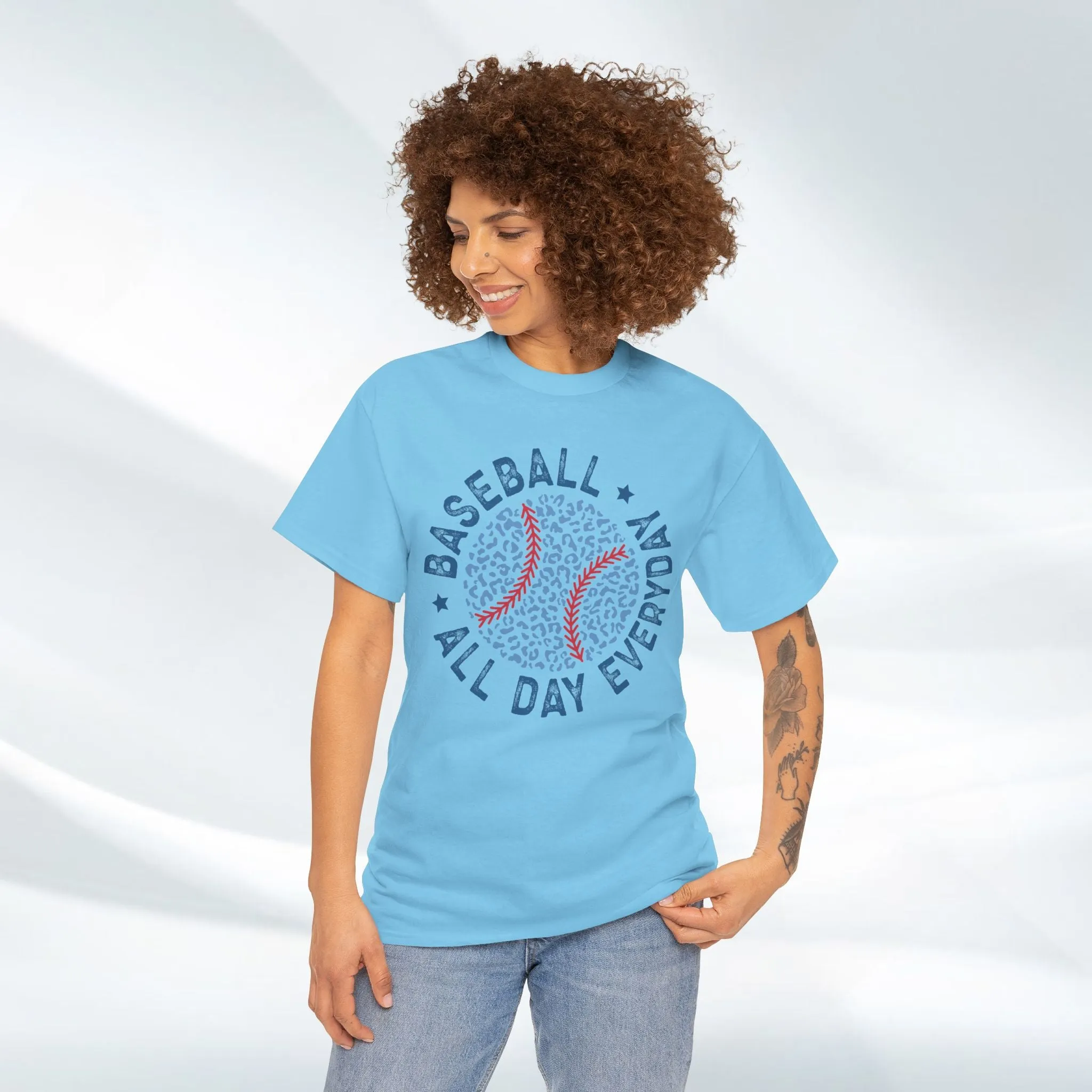 Baseball All Day Everyday Unisex Heavy Cotton Tee