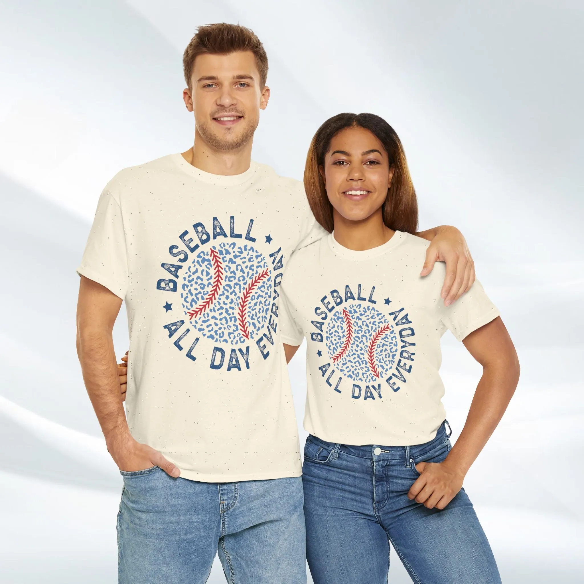 Baseball All Day Everyday Unisex Heavy Cotton Tee