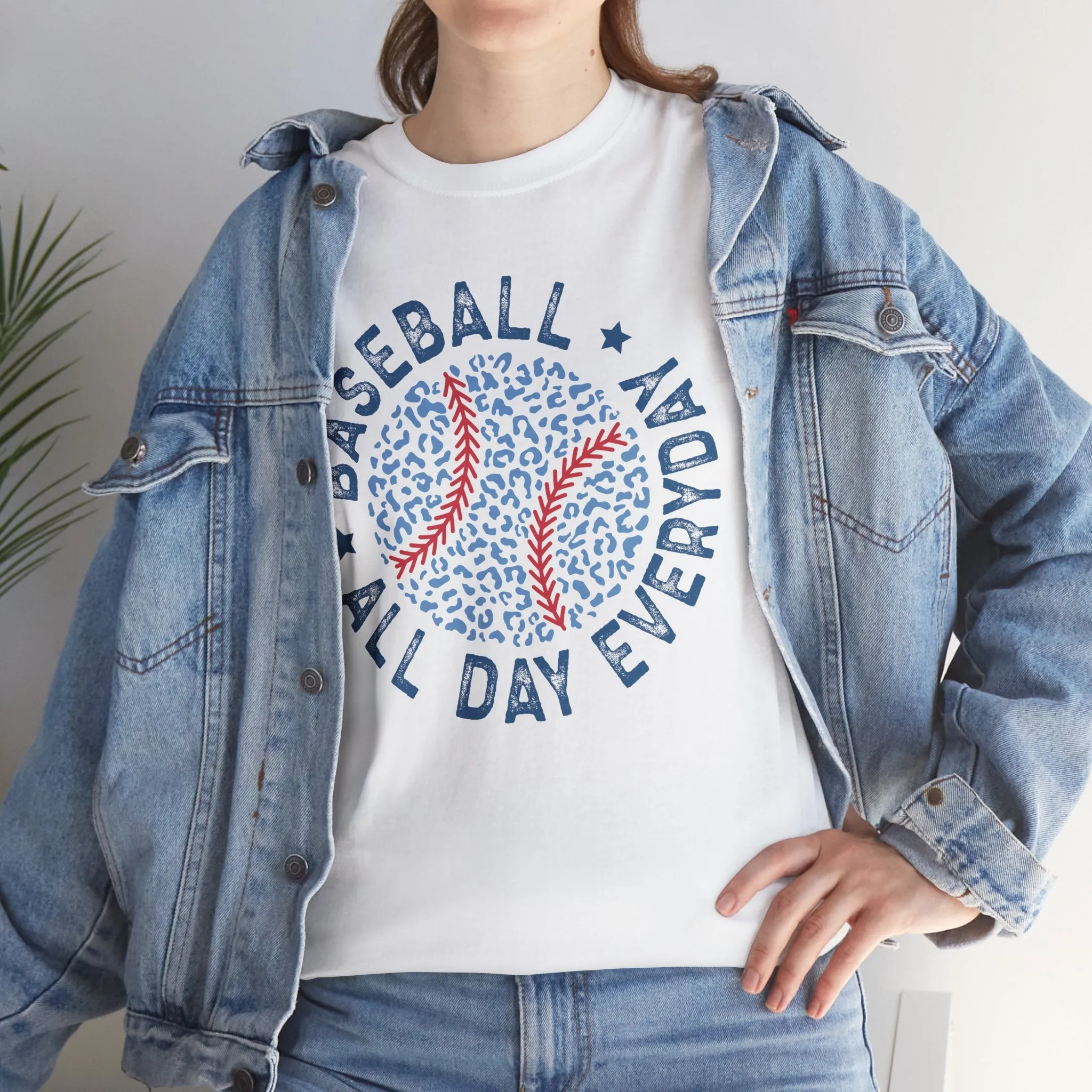 Baseball All Day Everyday Unisex Heavy Cotton Tee