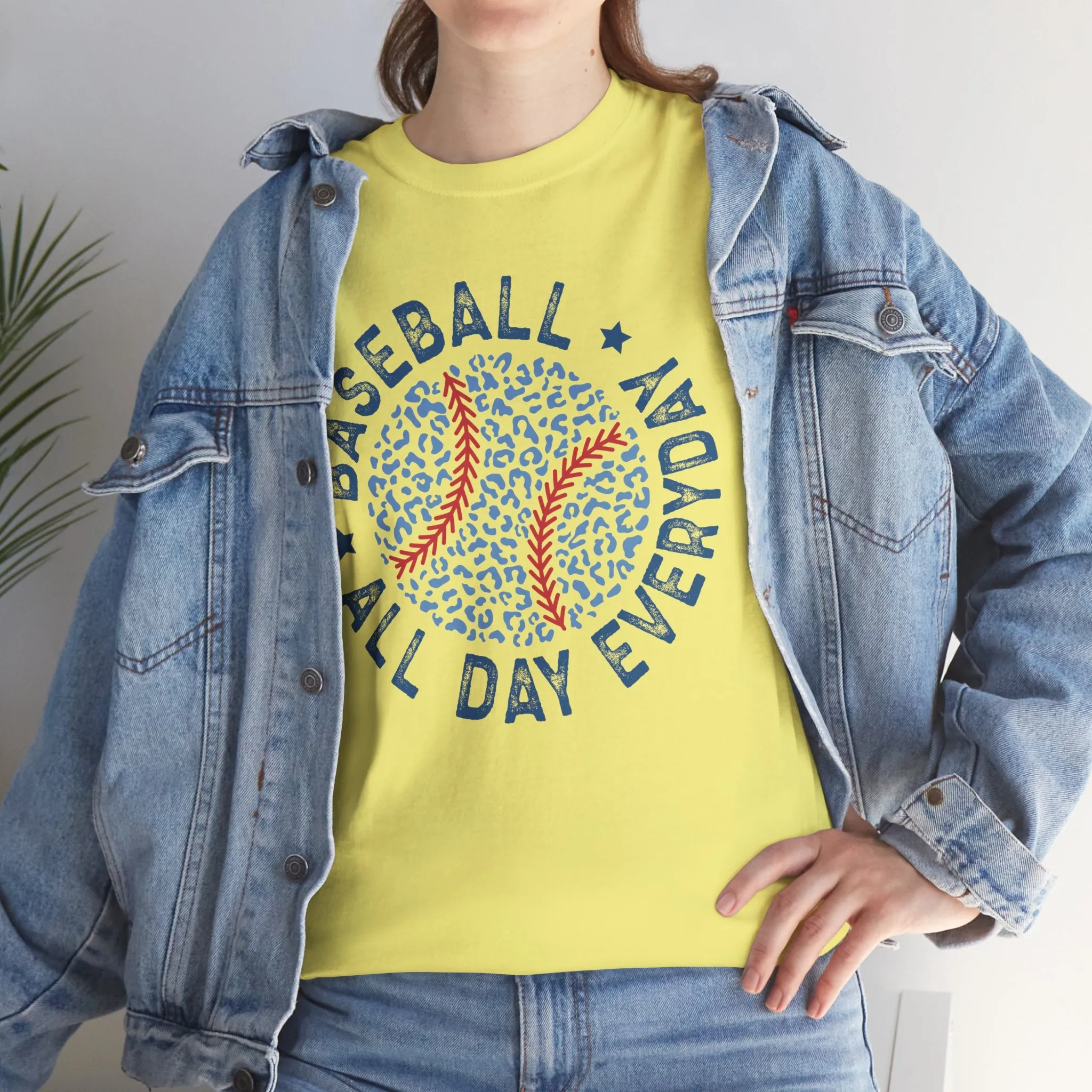 Baseball All Day Everyday Unisex Heavy Cotton Tee