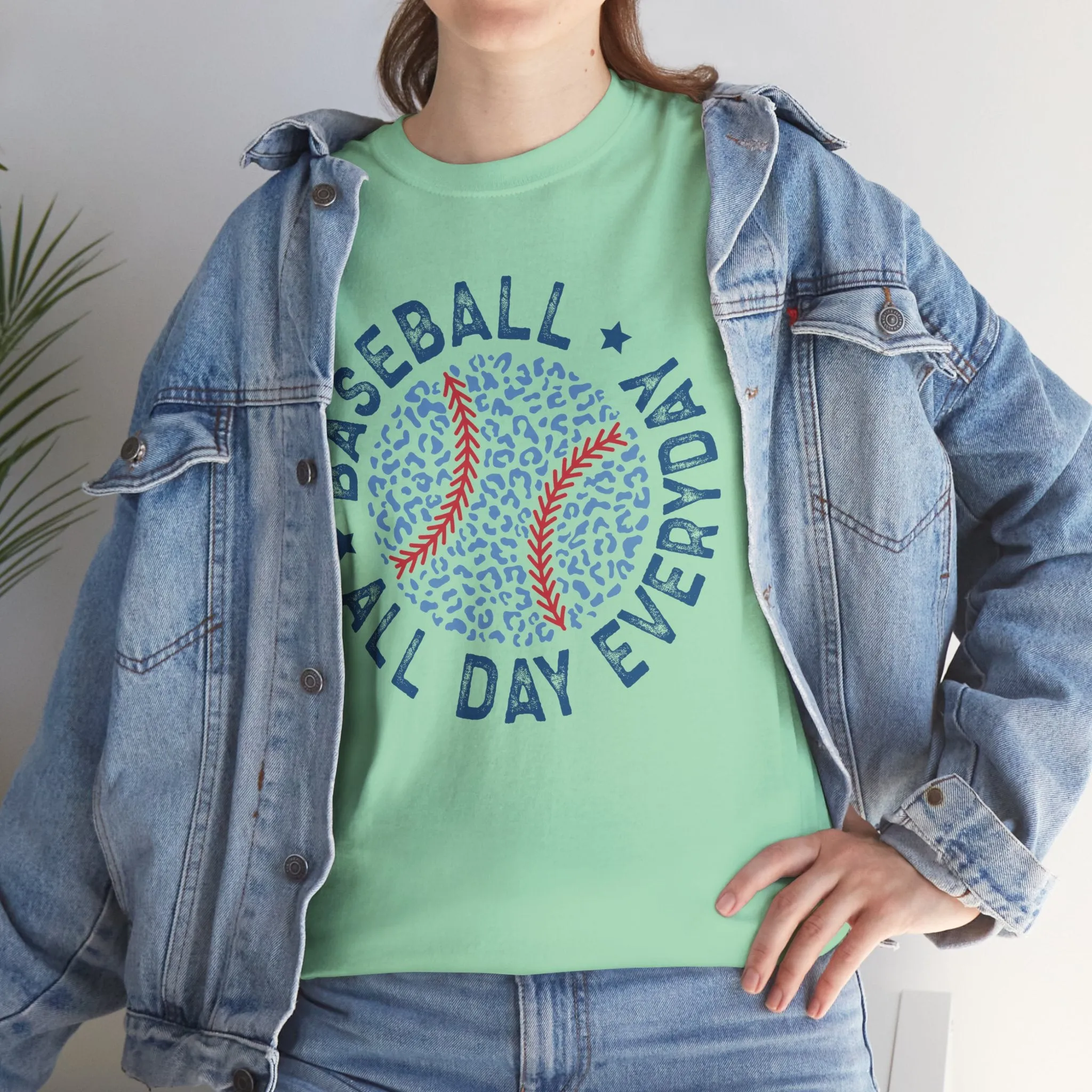 Baseball All Day Everyday Unisex Heavy Cotton Tee