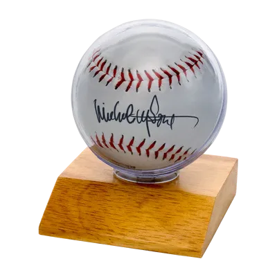 Baseball Wood Base Display Holder
