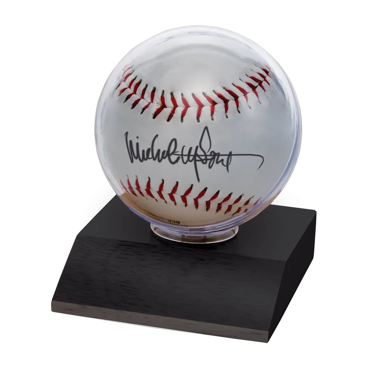 Baseball Wood Base Display Holder