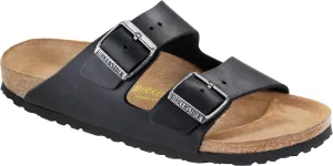 Birkenstock Arizona Black - Oiled Leather Narrow