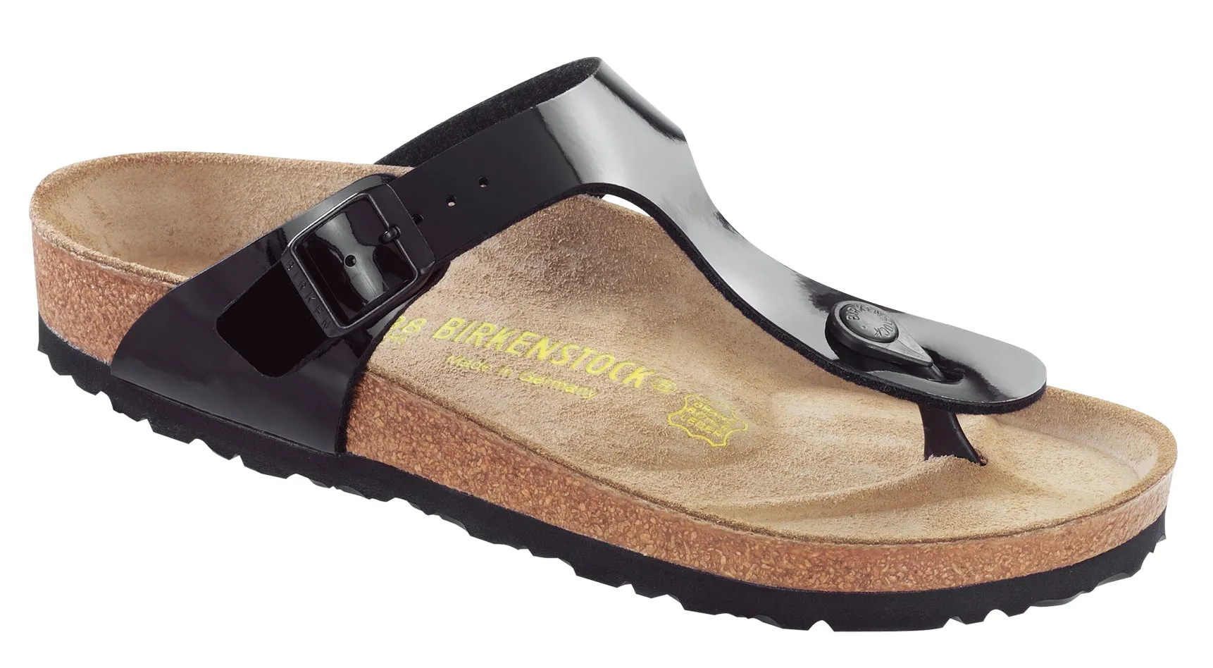 Birkenstock Gizeh Black Patent - Birkoflor Regular