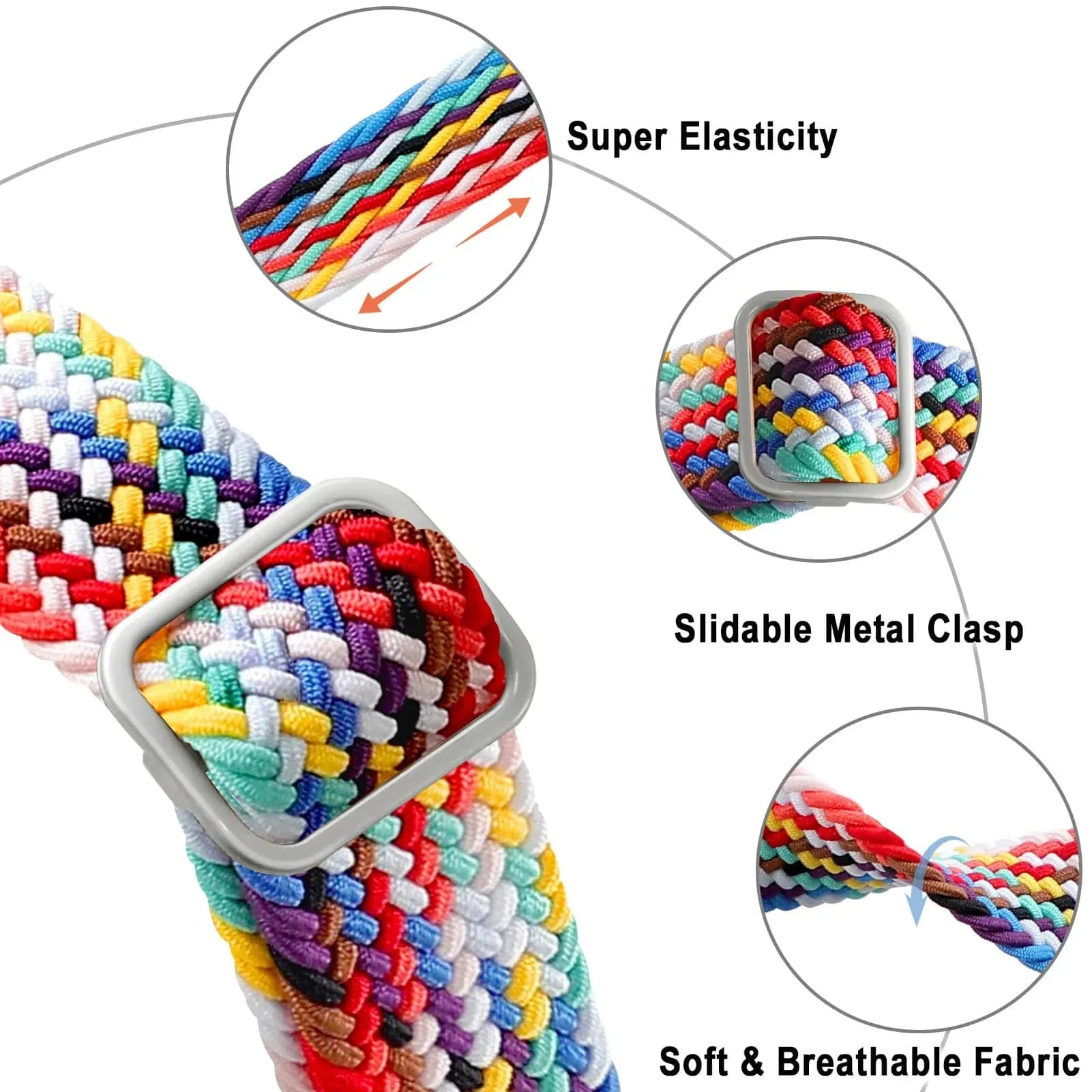 Braided Sports Watch Band For Samsung Fit 3