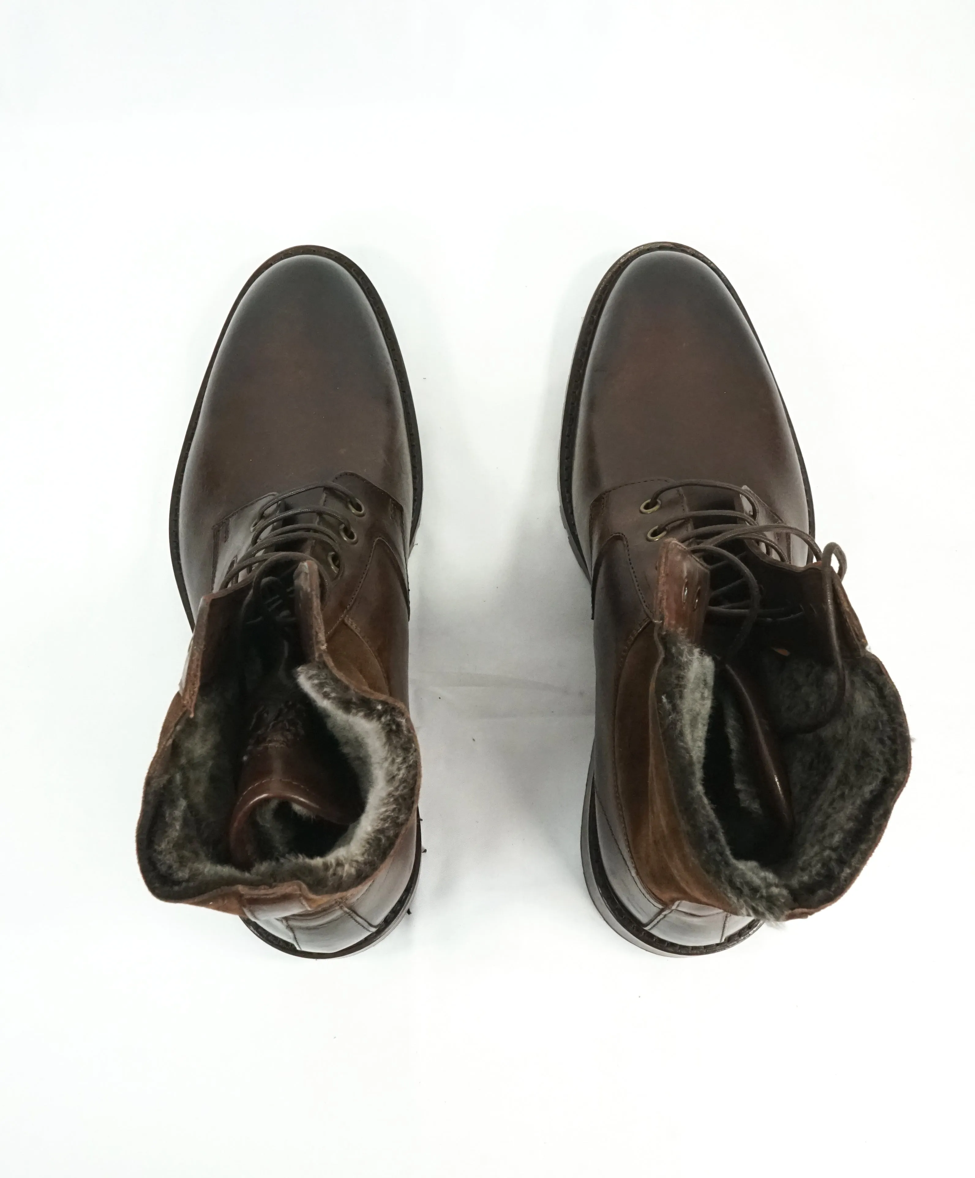 BRUNO MAGLI - COLLEZIONE LOTTO CORDOVAN SHEARLING FUR BOOT - 10