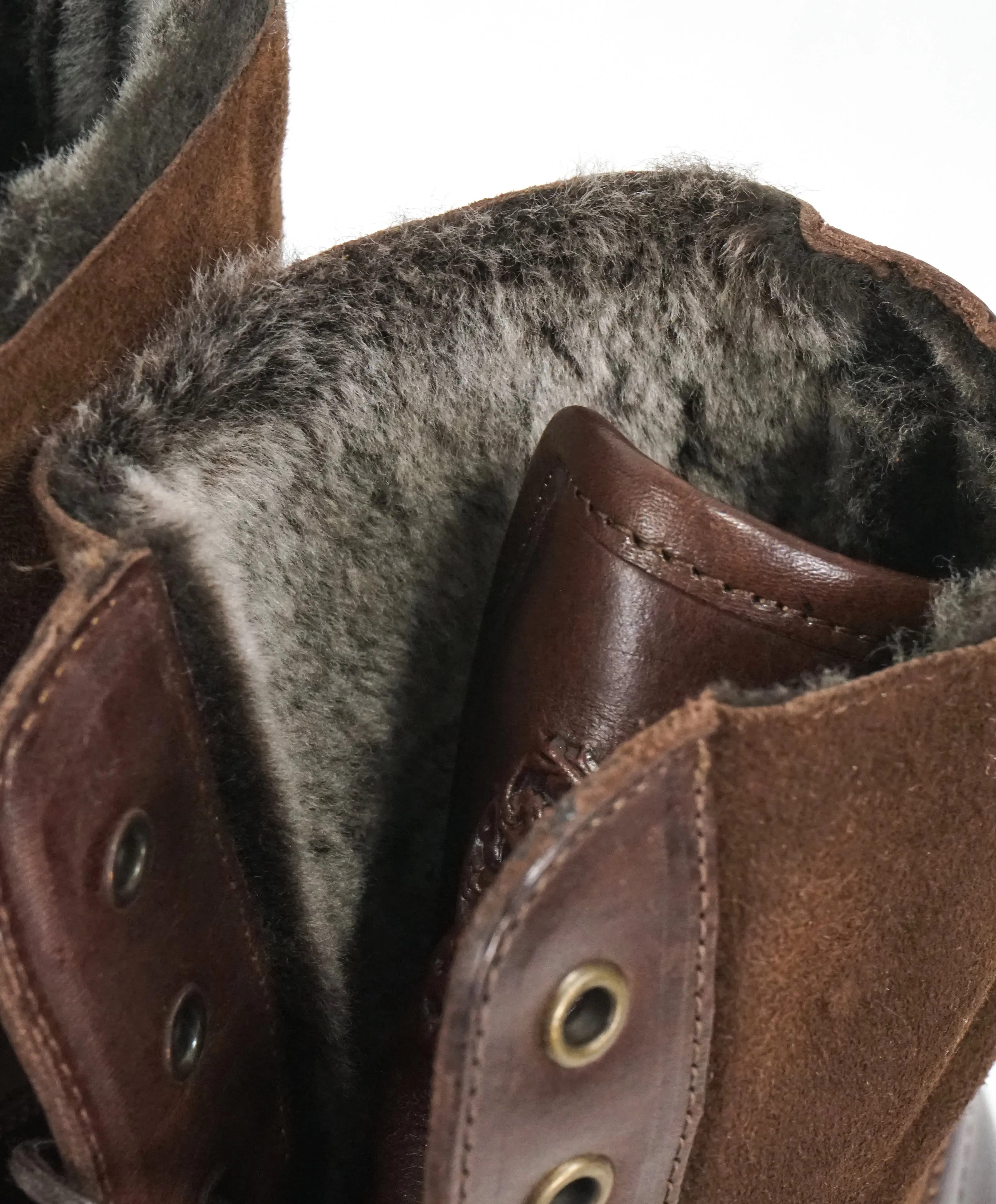 BRUNO MAGLI - COLLEZIONE LOTTO CORDOVAN SHEARLING FUR BOOT - 10