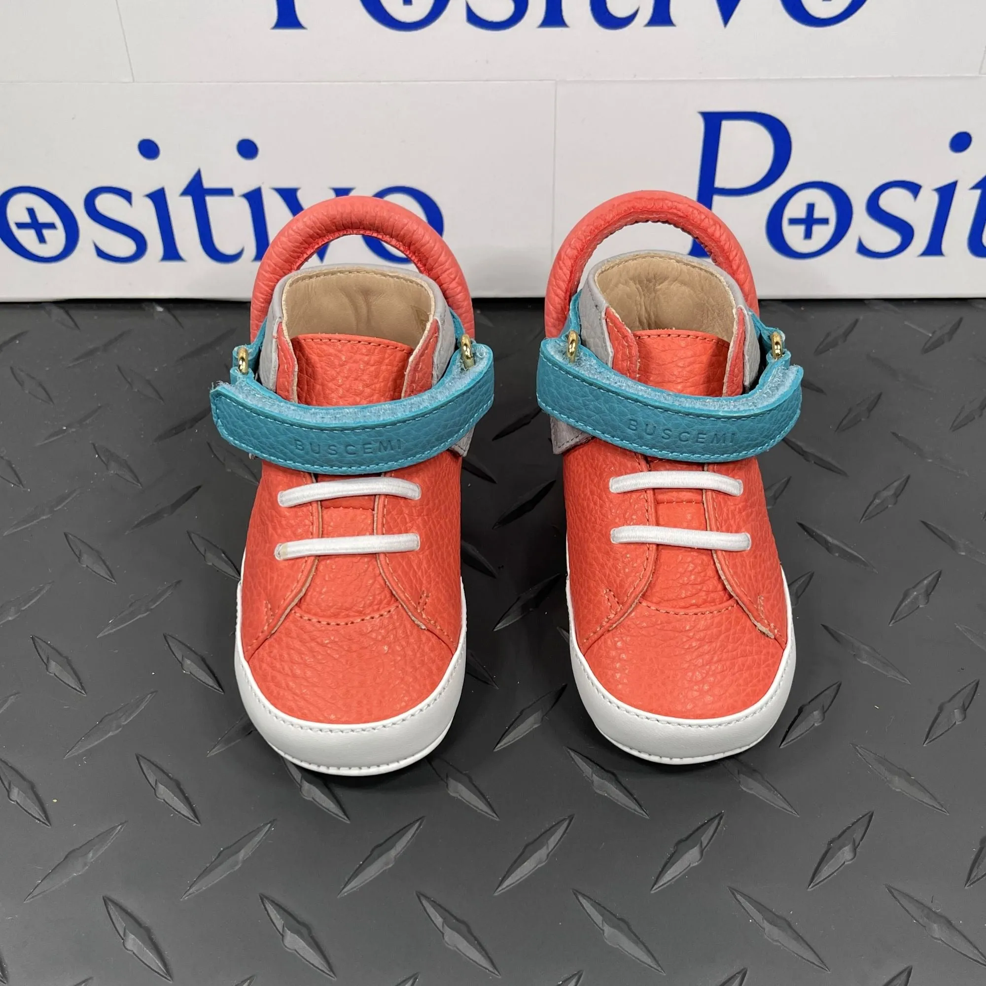 Buscemi 100MM Baby Alce Parma TriColor Leather Sneakers
