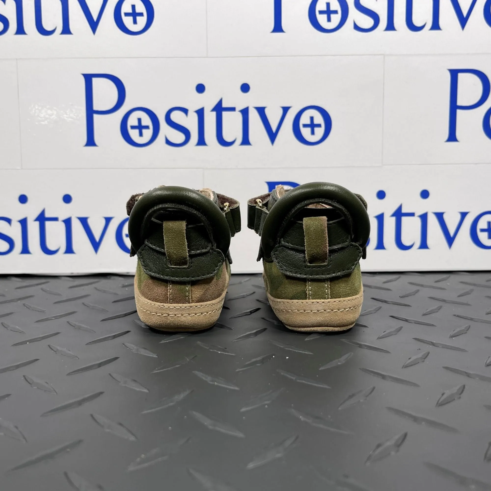 Buscemi 100MM Baby Camou/Militare Suede Sneakers