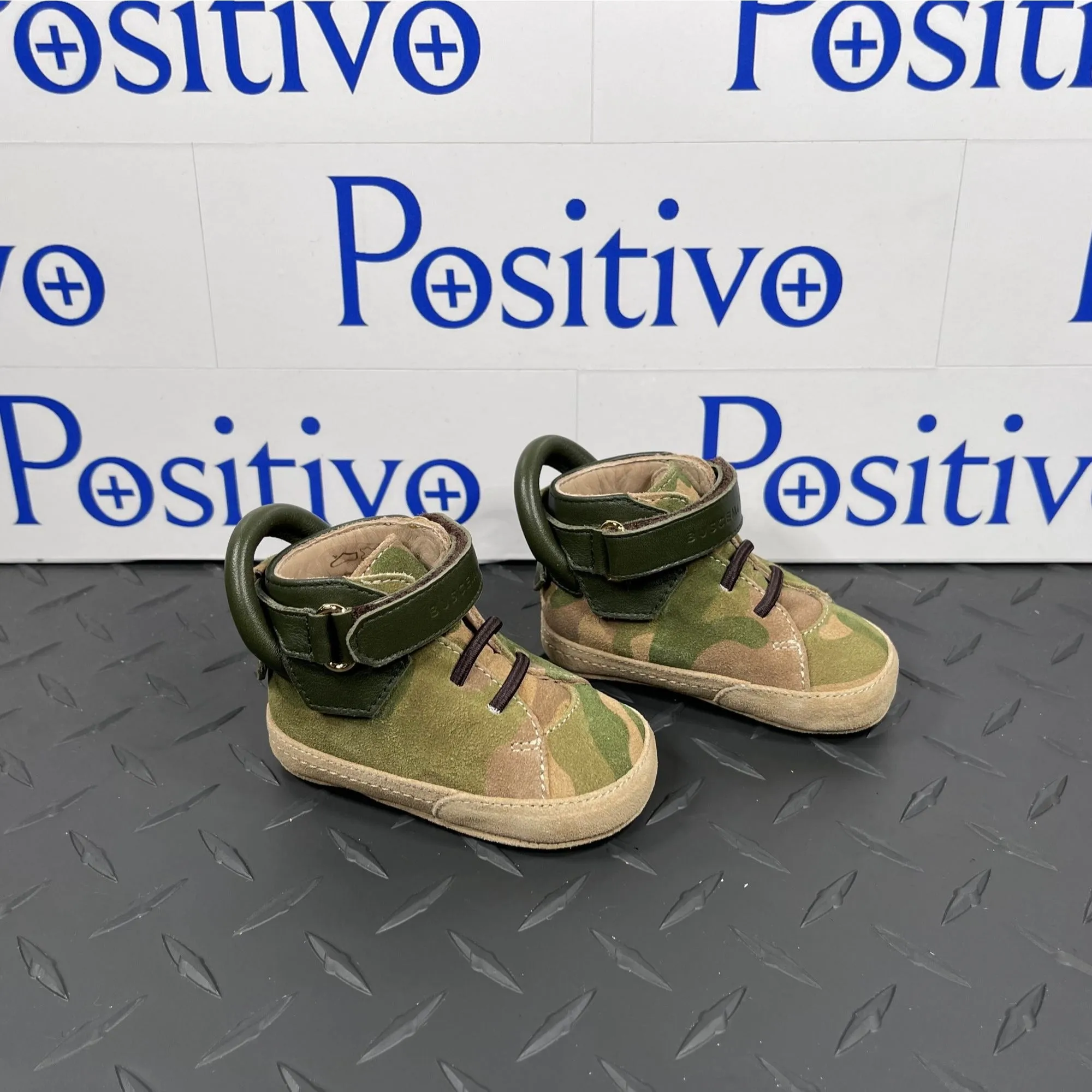 Buscemi 100MM Baby Camou/Militare Suede Sneakers