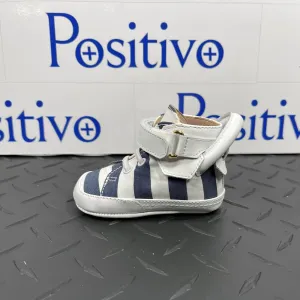 Buscemi 100MM Baby Stripe Blue Ink/White Sneakers