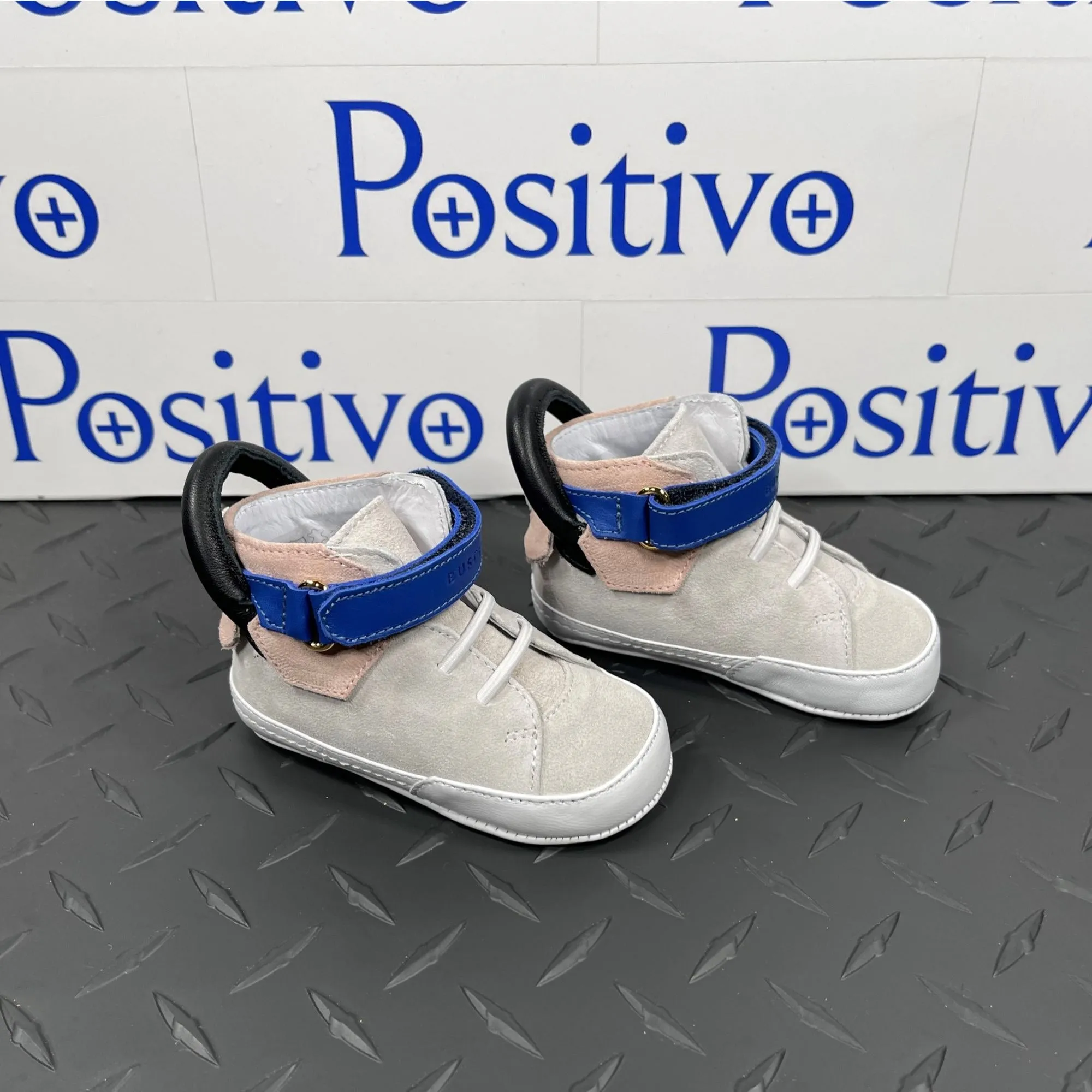 Buscemi 100MM Baby White Trio Leather Sneakers