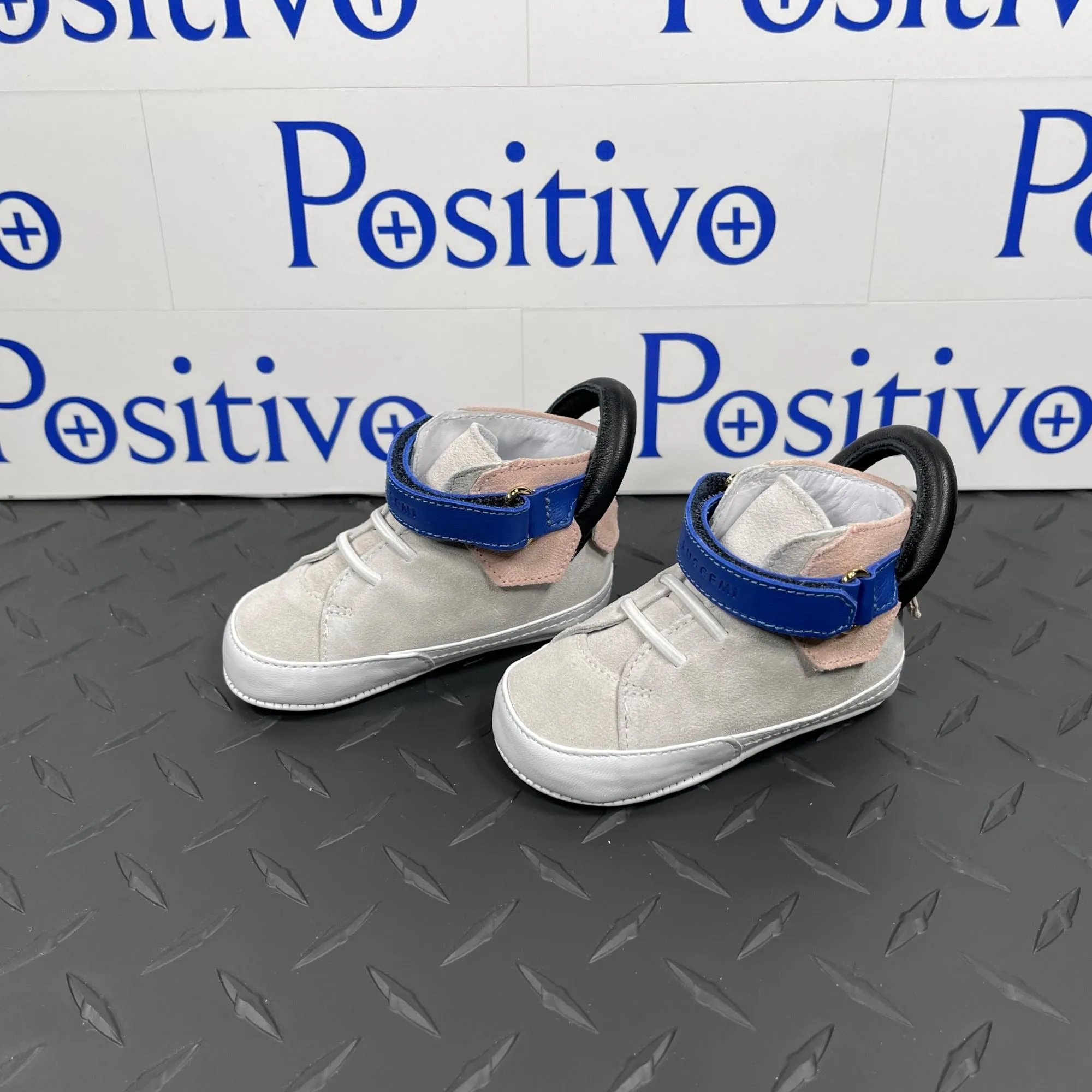 Buscemi 100MM Baby White Trio Leather Sneakers