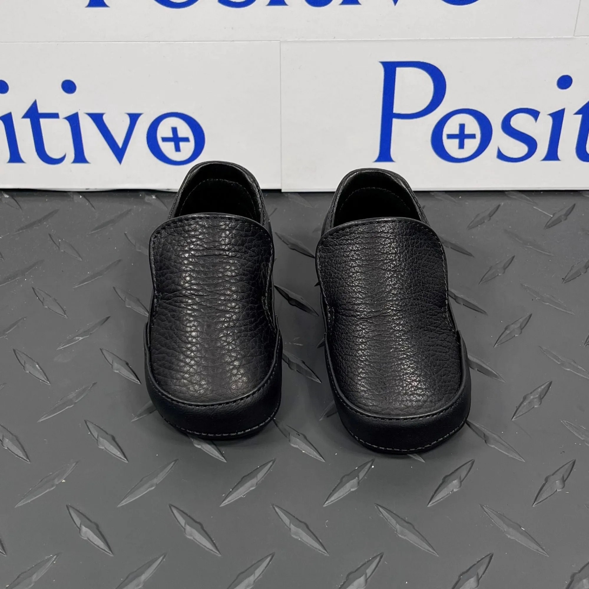 Buscemi 40MM Baby Alce/Flat Black Leather Sneakers