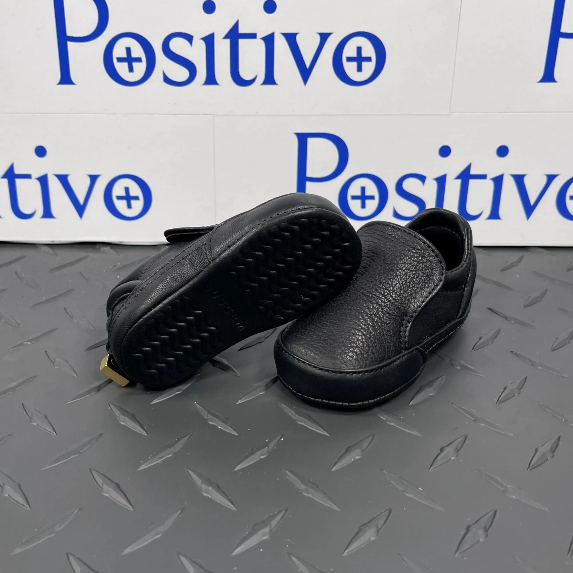 Buscemi 40MM Baby Alce/Flat Black Leather Sneakers