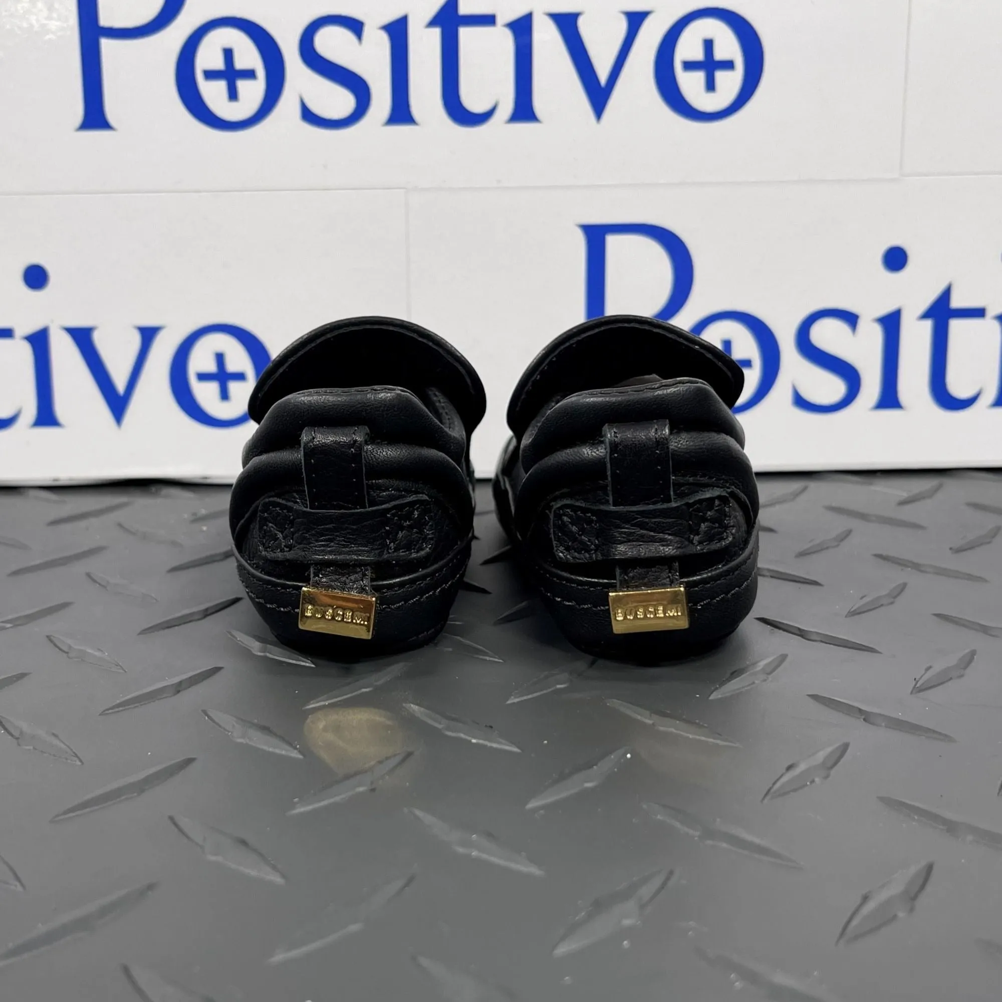 Buscemi 40MM Baby Alce/Flat Black Leather Sneakers